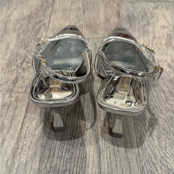 Larroude Ines Pump In Silver Specchio - Picture 5 of 8
